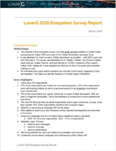 2025 LunarG Ecosystem Report 